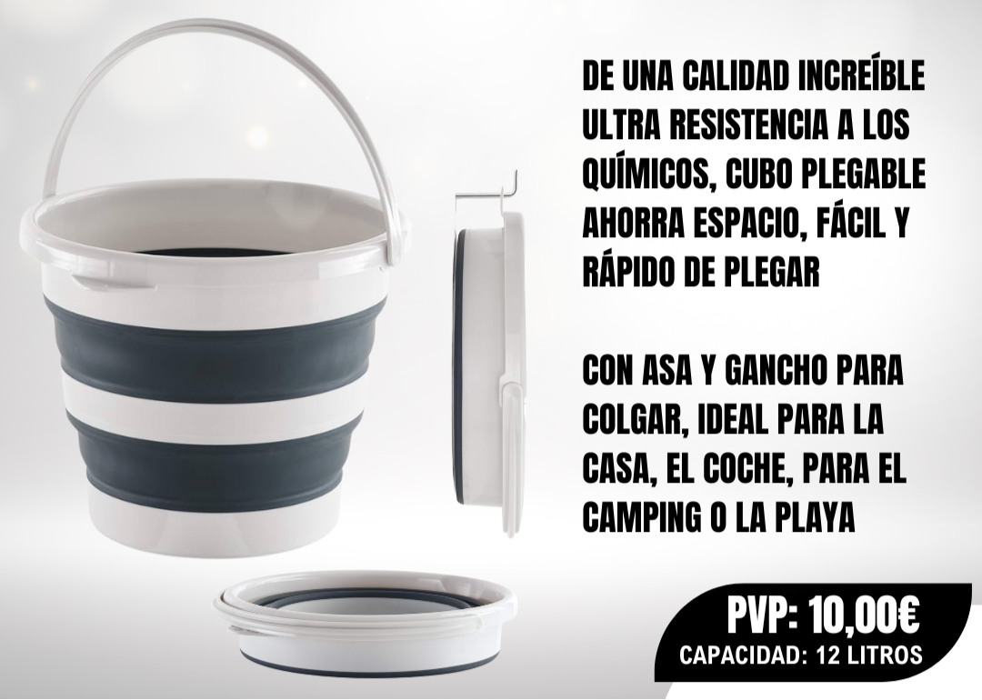 CUBO PLEGABLE 12 LITROS