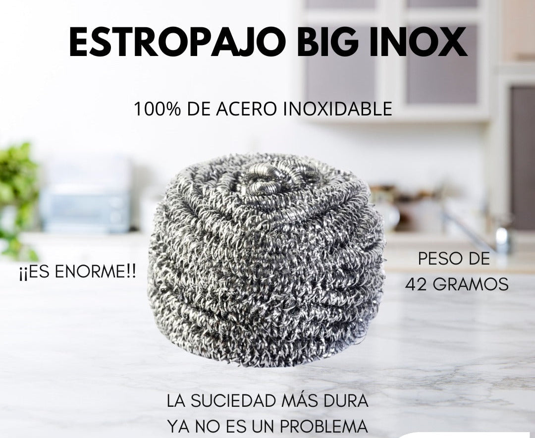 ESTROPAJO BIG INOX - 2 UNIDADES