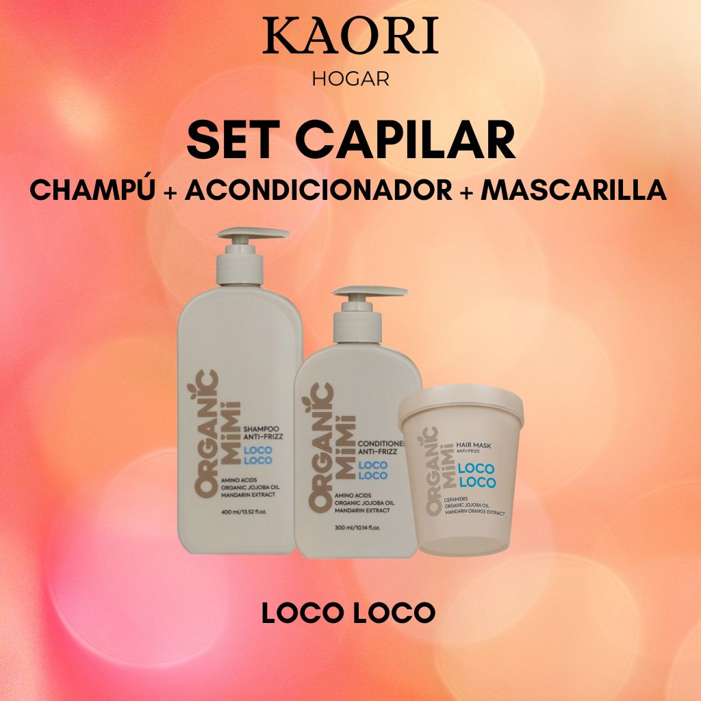 SET CAPILAR LOCO LOCO - FÓRMULAS NATURALES PARA TODO TIPO DE CABELLO