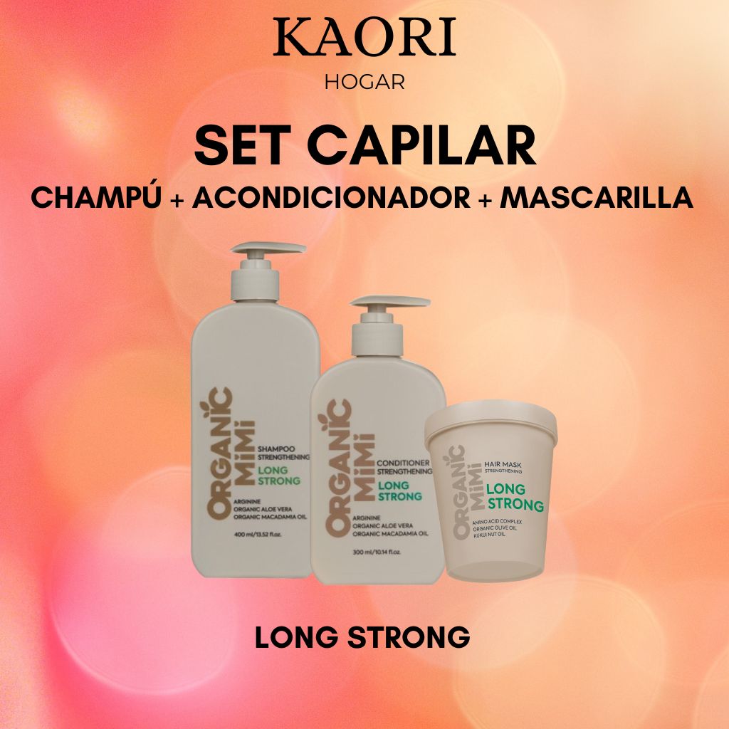 SET CAPILAR LONG STRONG - FÓRMULAS NATURALES PARA TODO TIPO DE CABELLO