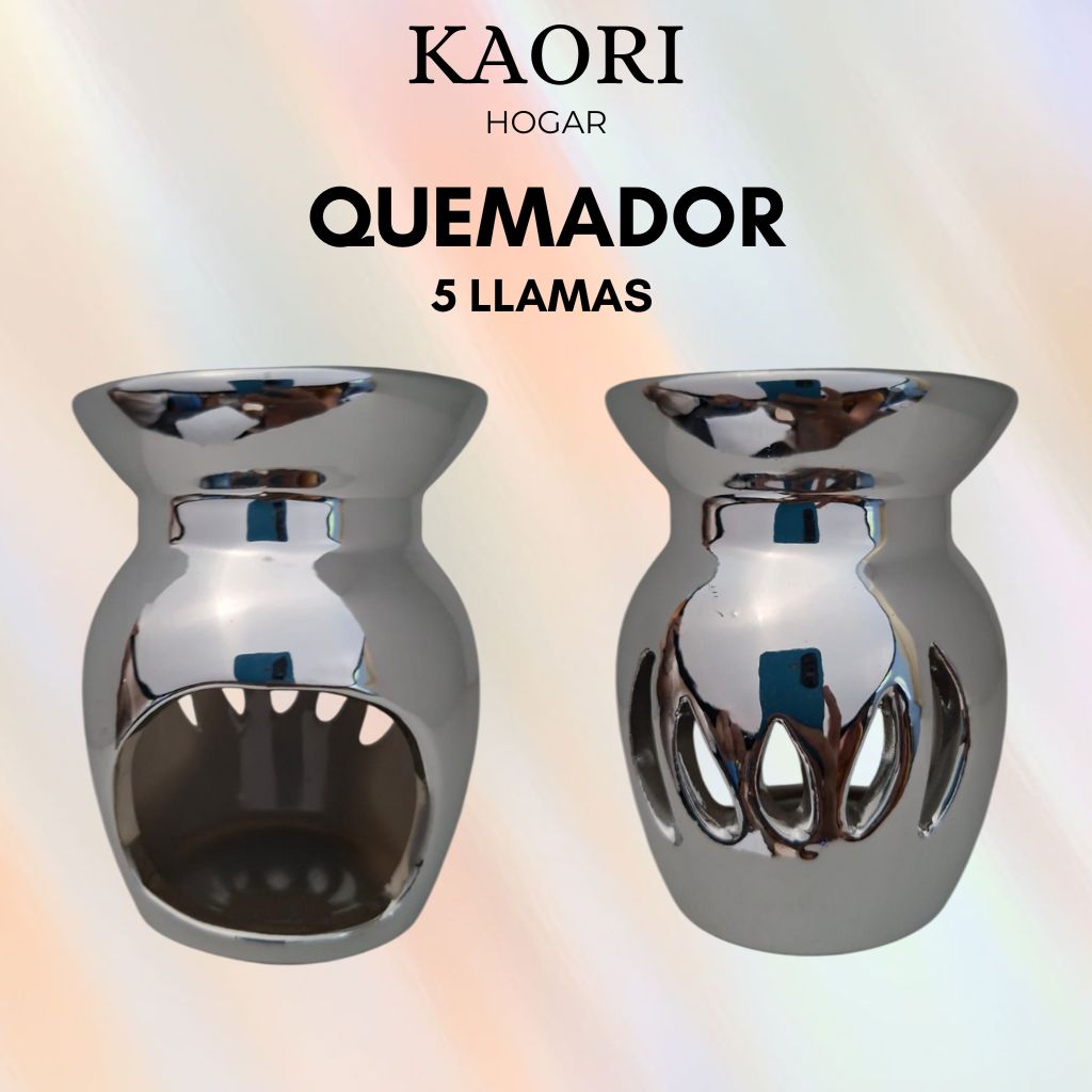 QUEMADOR PARA WAX MELTS - 5 LLAMAS (producto con tara)