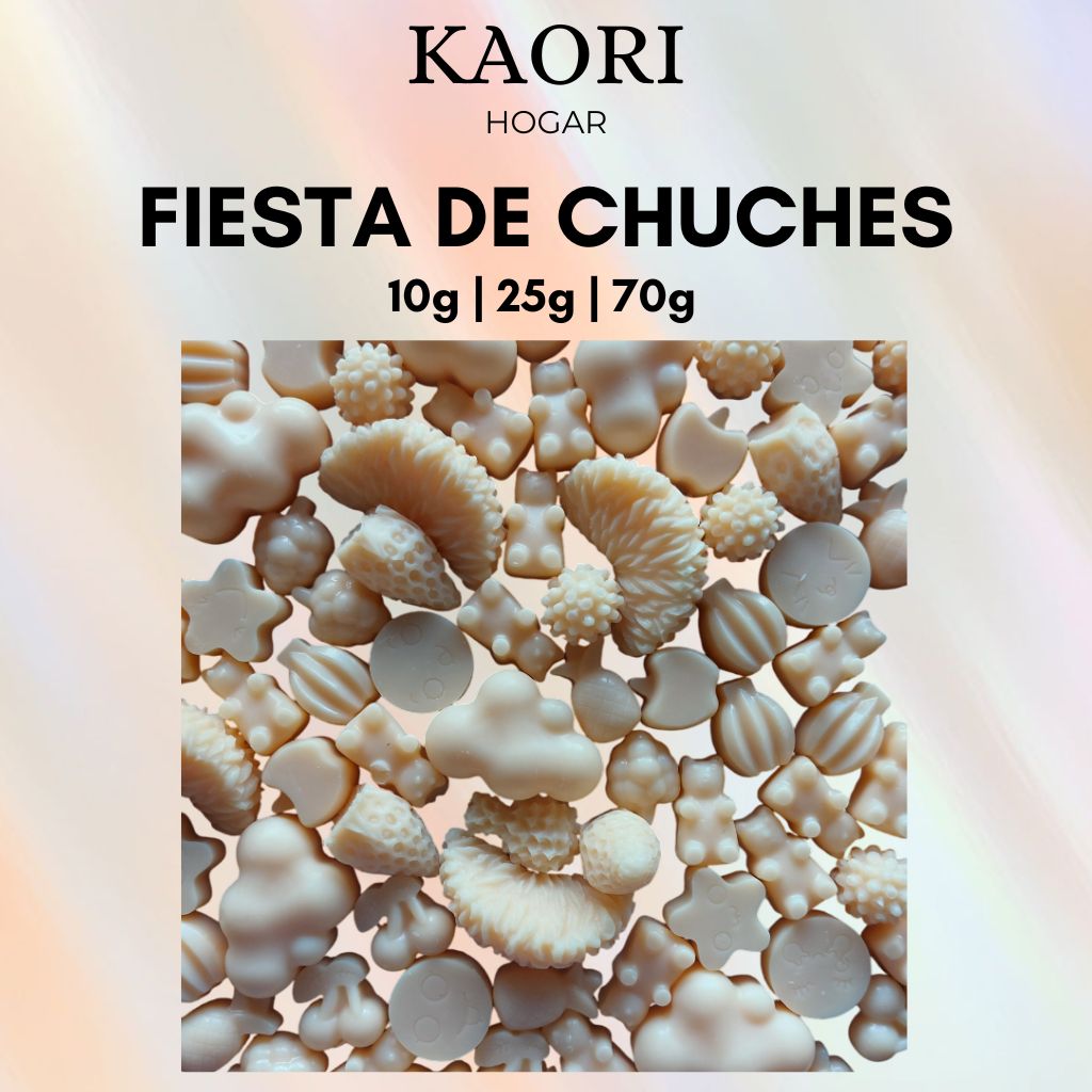 FIESTA DE CHUCHES - WAX MELTS DE SOJA 100% NATURAL CON ESENCIA PREMIUM