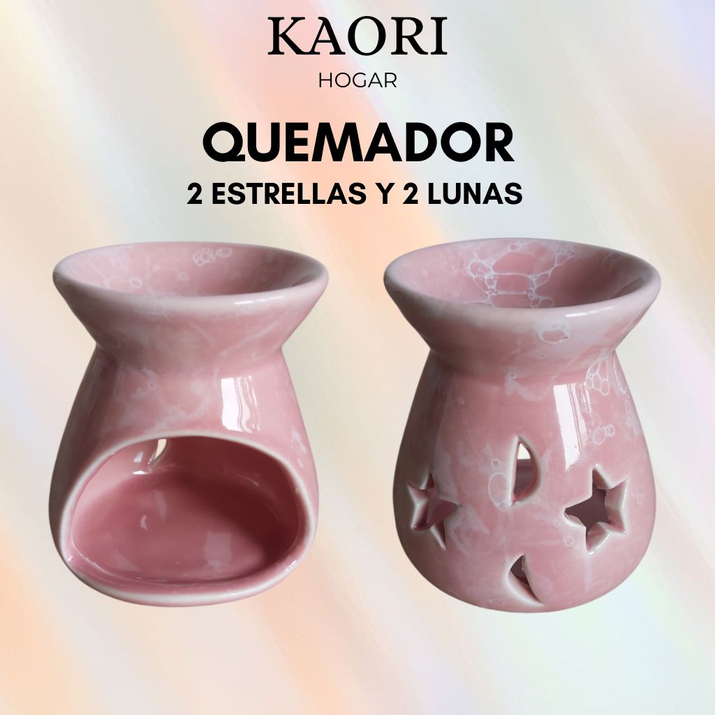 QUEMADOR PARA WAX MELTS - 2 ESTRELLAS Y 2 LUNAS