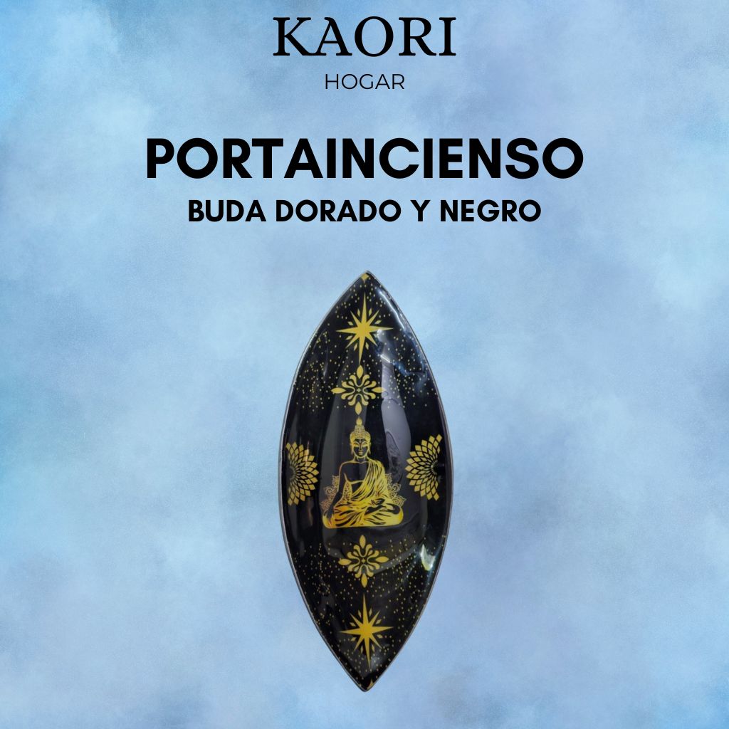 PORTAINCIENSO - BUDA DORADO Y NEGRO