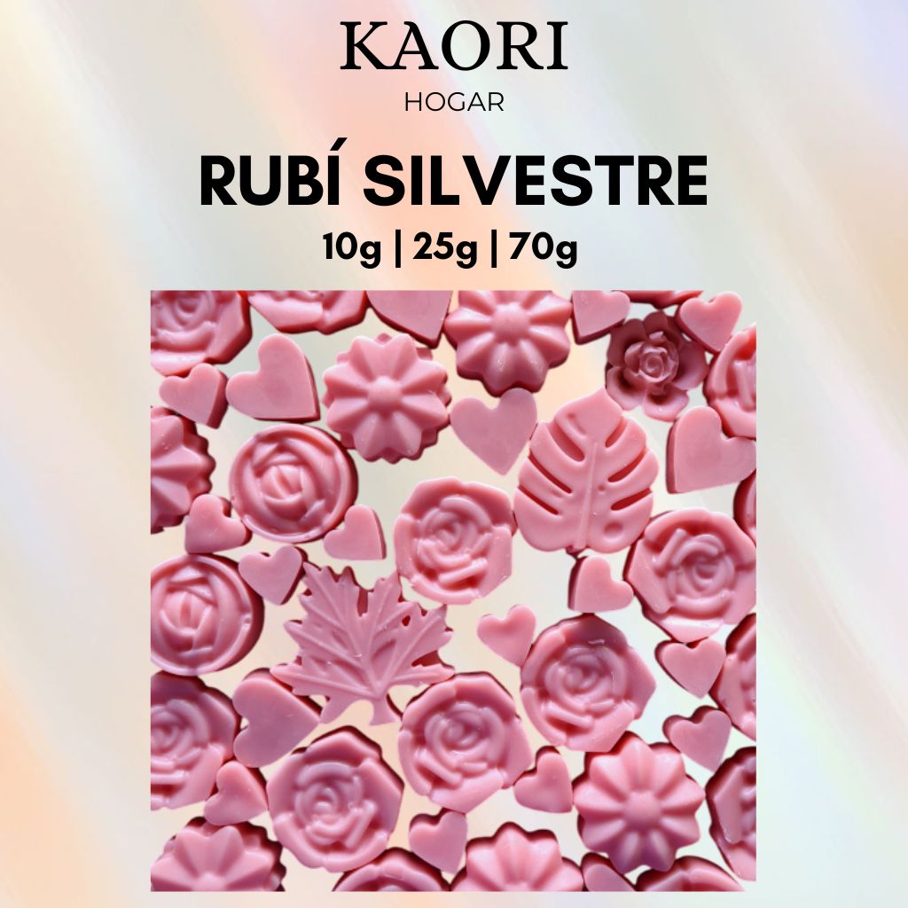 RUBÍ SILVESTRE - WAX MELTS DE SOJA 100% NATURAL CON ESENCIA PREMIUM