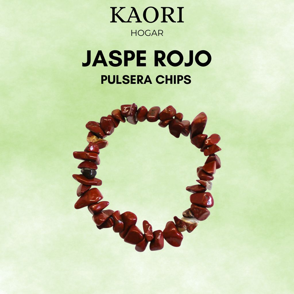 JASPE ROJO - PULSERA CHIPS