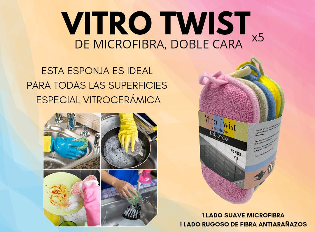 VITRO TWIST - PACK DE 5 ESPONJAS