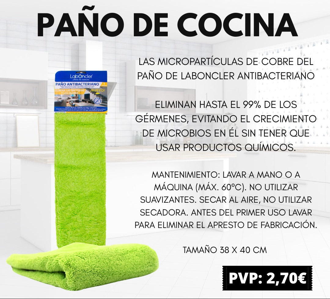 GAMUZA DE COCINA ANTIBACTERIANA