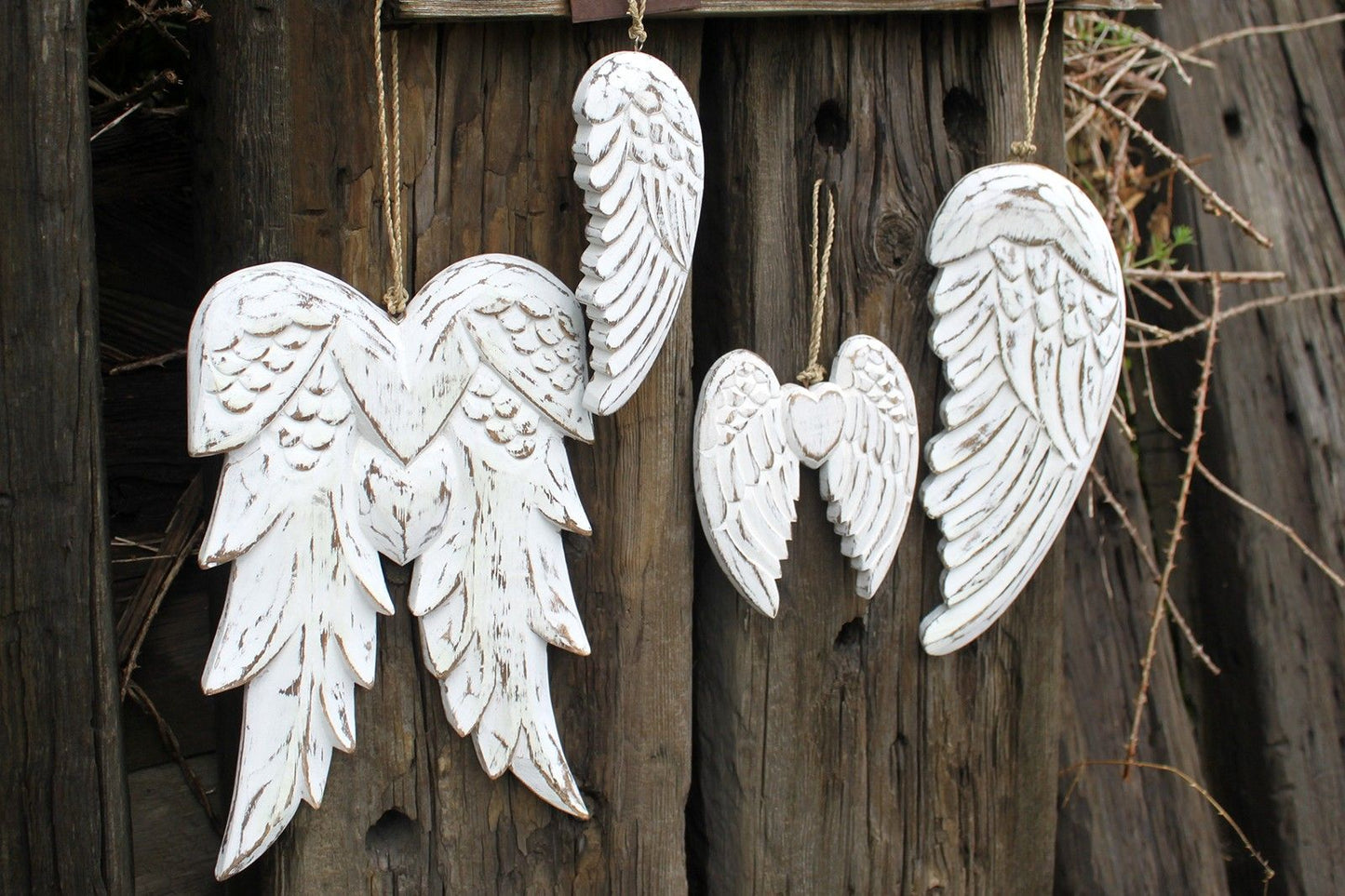 ALAS DE ÁNGEL Y CORAZÓN - 31CM