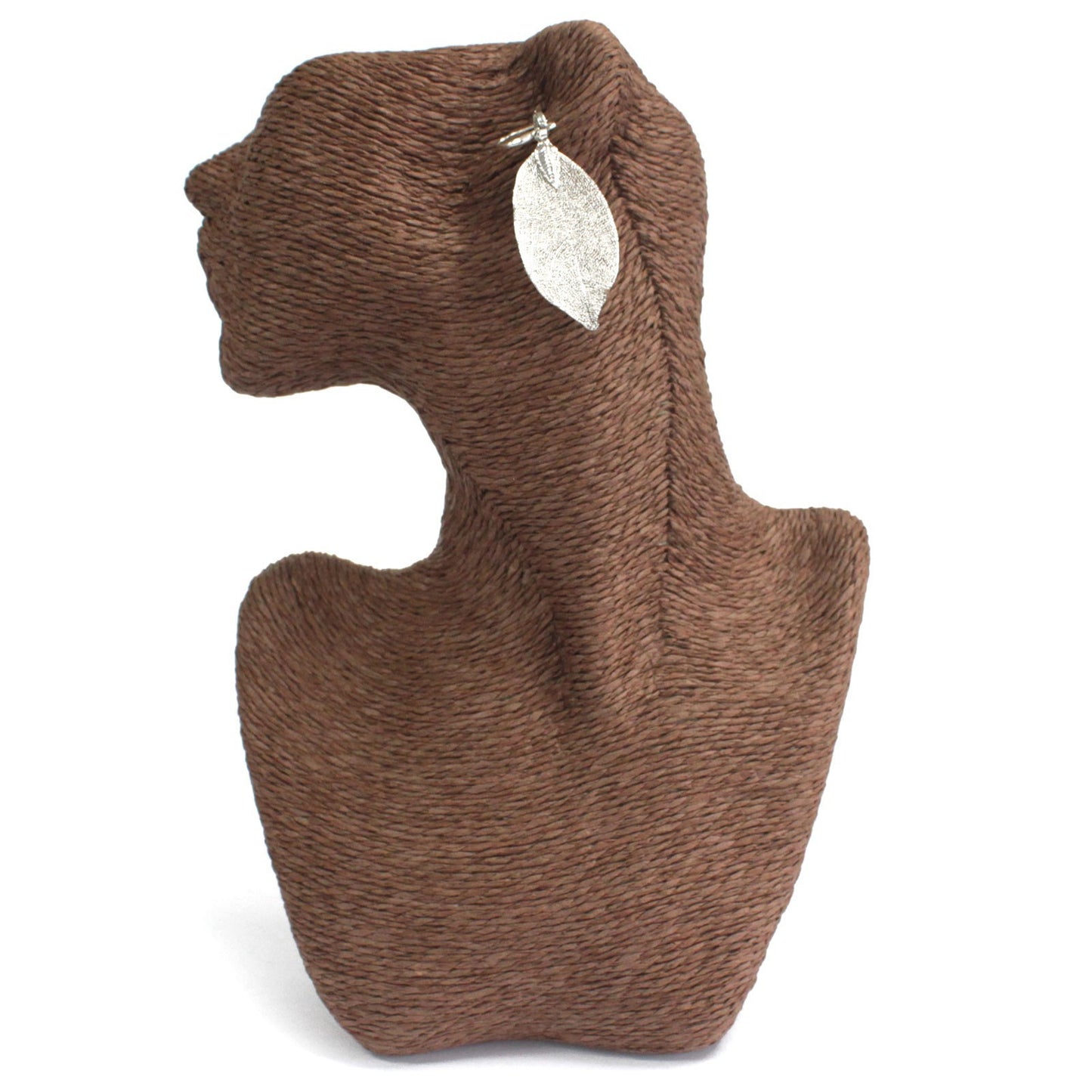 PENDIENTES HOJA DE VALOR - PLATA