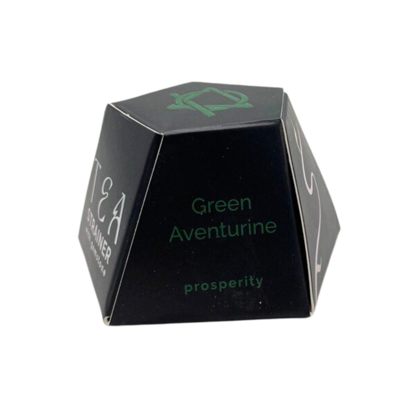 COLADOR DE TÉ CON PIEDRA PRECIOSA - AVENTURINA VERDE