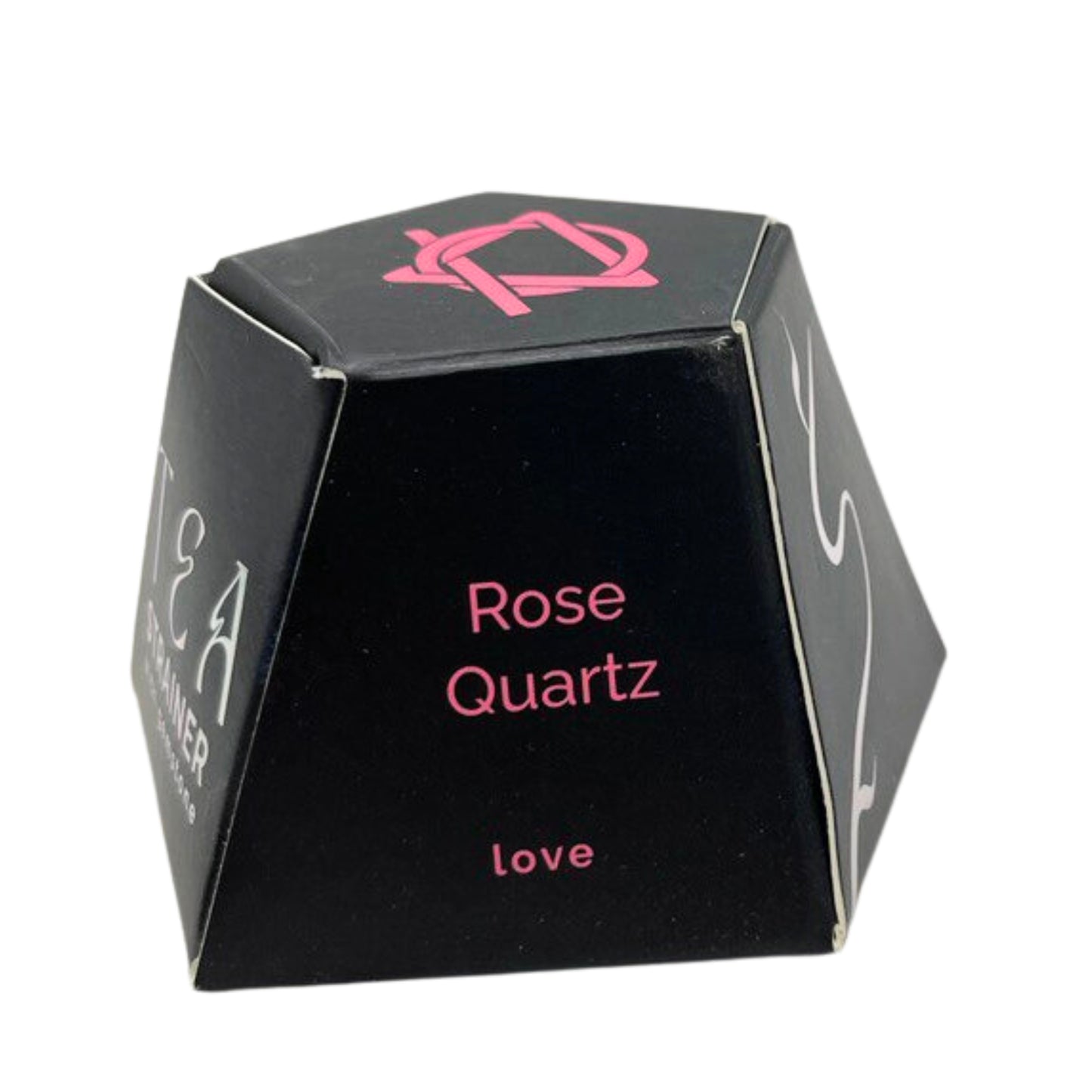 COLADOR DE TÉ DE PIEDRA PRECIOSA - CUARZO ROSA