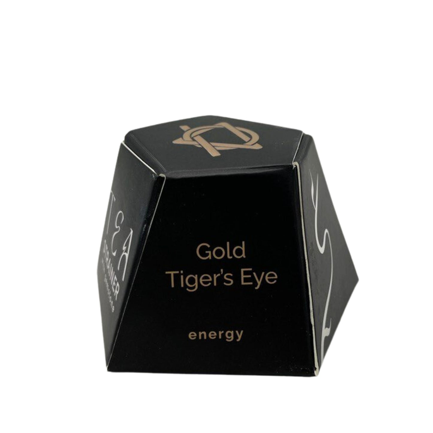 COLADOR DE TÉ CON PIEDRA PRECIOSA - OJO DE TIGRE