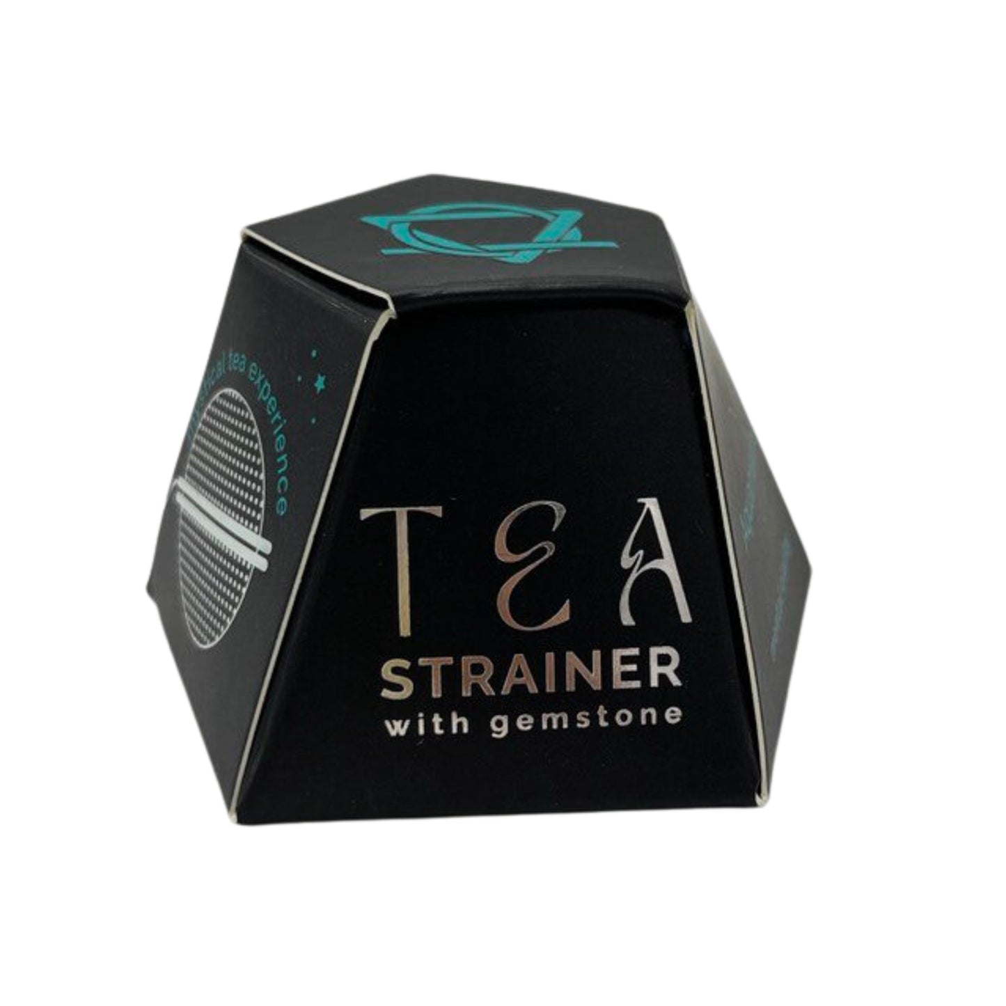 COLADOR DE TÉ CON PIEDRA PRECIOSA - AGUAMARINA