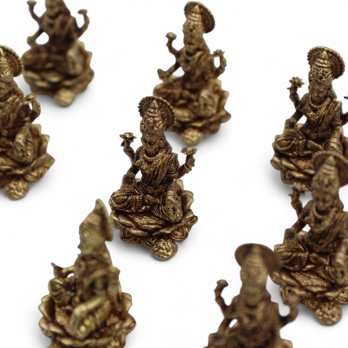 DIOSES EN MINIATURA DE LATÓN - LAXMI - 30MM