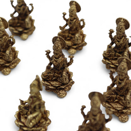 DIOSES EN MINIATURA DE LATÓN - LAXMI - 30MM