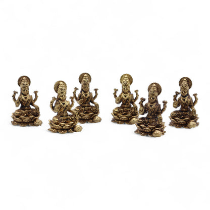 DIOSES EN MINIATURA DE LATÓN - LAXMI - 37MM