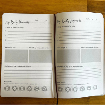 CUADERNO DE BIENESTAR Y GRATITUD - ÁRBOL DE LA VIDA Y FASES LUNARES - 120 PÁGINAS