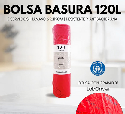 BOLSA DE BASURA | RESISTENTE Y ANTIBACTERIANA