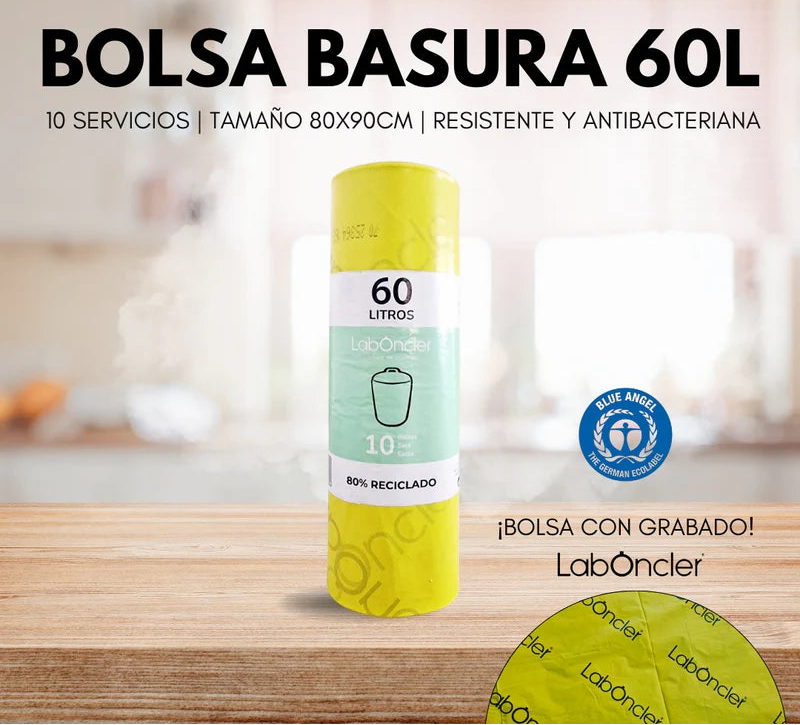 BOLSA DE BASURA | RESISTENTE Y ANTIBACTERIANA