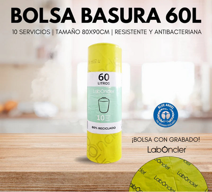 BOLSA DE BASURA | RESISTENTE Y ANTIBACTERIANA