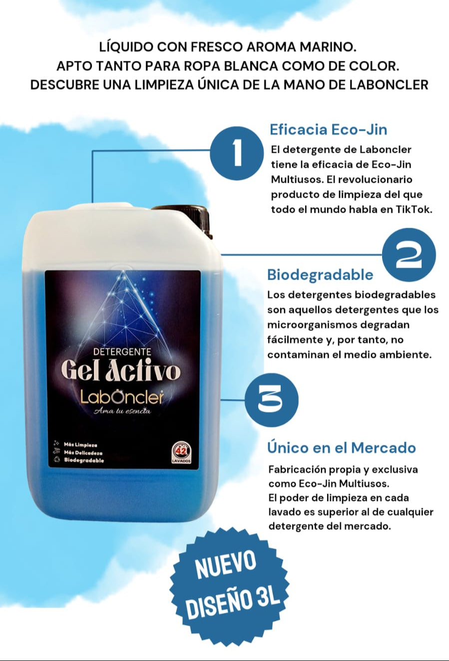 DETERGENTE GEL ACTIVO O SUAVIZANTE BLUME POISON