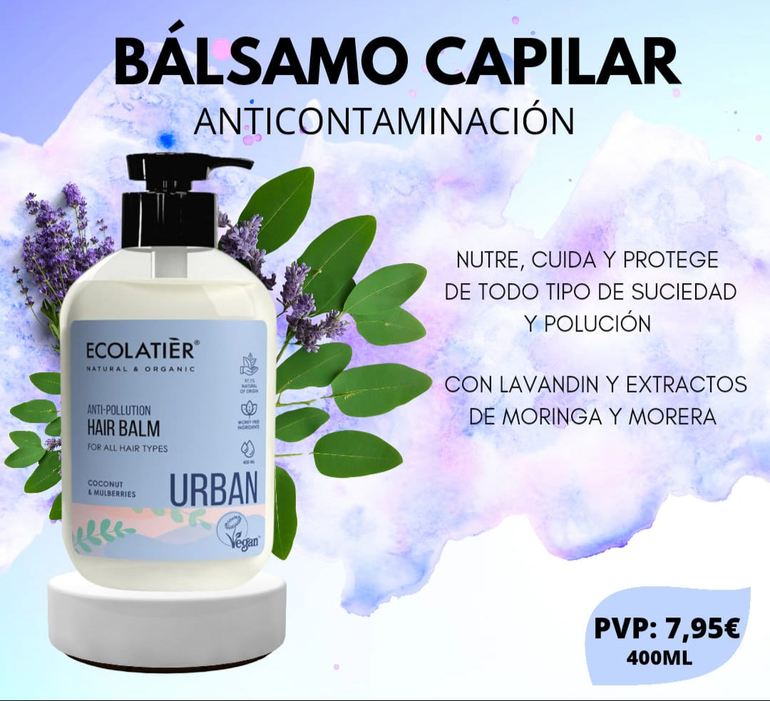 BÁLSAMO ANTICONTAMINACIÓN PARA TODO TIPO DE CABELLO
