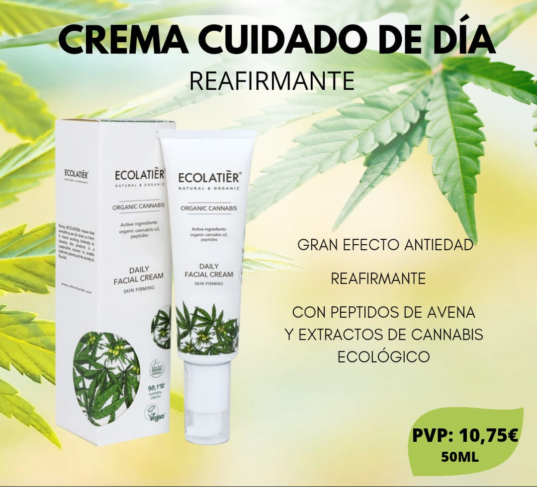 CREMA FACIAL DIARIA REAFIRMANTE DE LA PIEL CANNABIS ECOLÓGICO