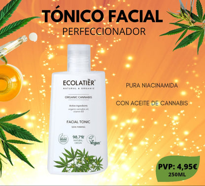 TÓNICO FACIAL REAFIRMANTE CANNABIS ECOLÓGICO