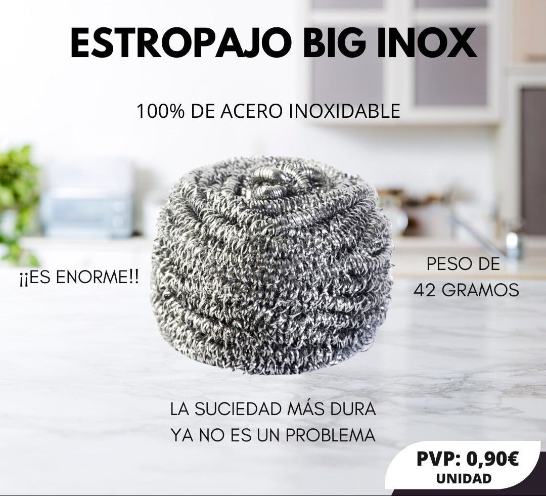 ESTROPAJO BIG INOX - 2 UNIDADES