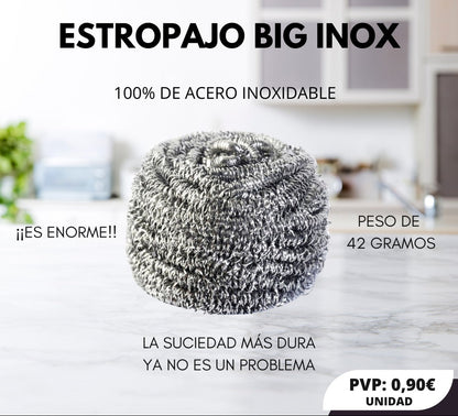 ESTROPAJO BIG INOX - 2 UNIDADES