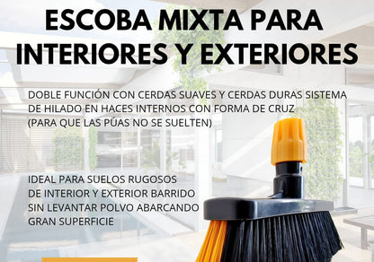 ESCOBA A ELEGIR: INTERIOR, MIXTA O ZÓCALOS