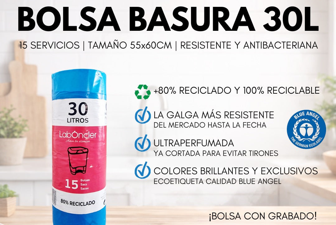 BOLSA DE BASURA | RESISTENTE Y ANTIBACTERIANA