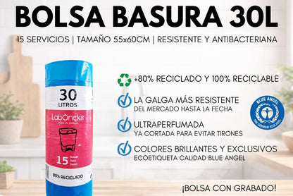 BOLSA DE BASURA | RESISTENTE Y ANTIBACTERIANA