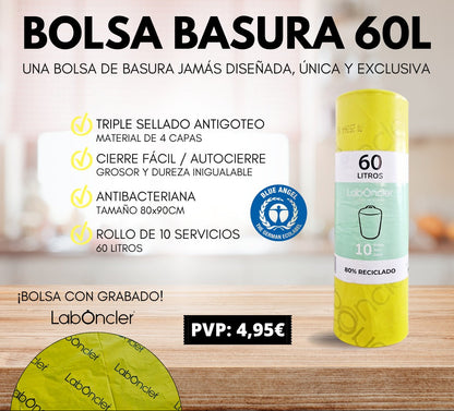 BOLSA DE BASURA | RESISTENTE Y ANTIBACTERIANA