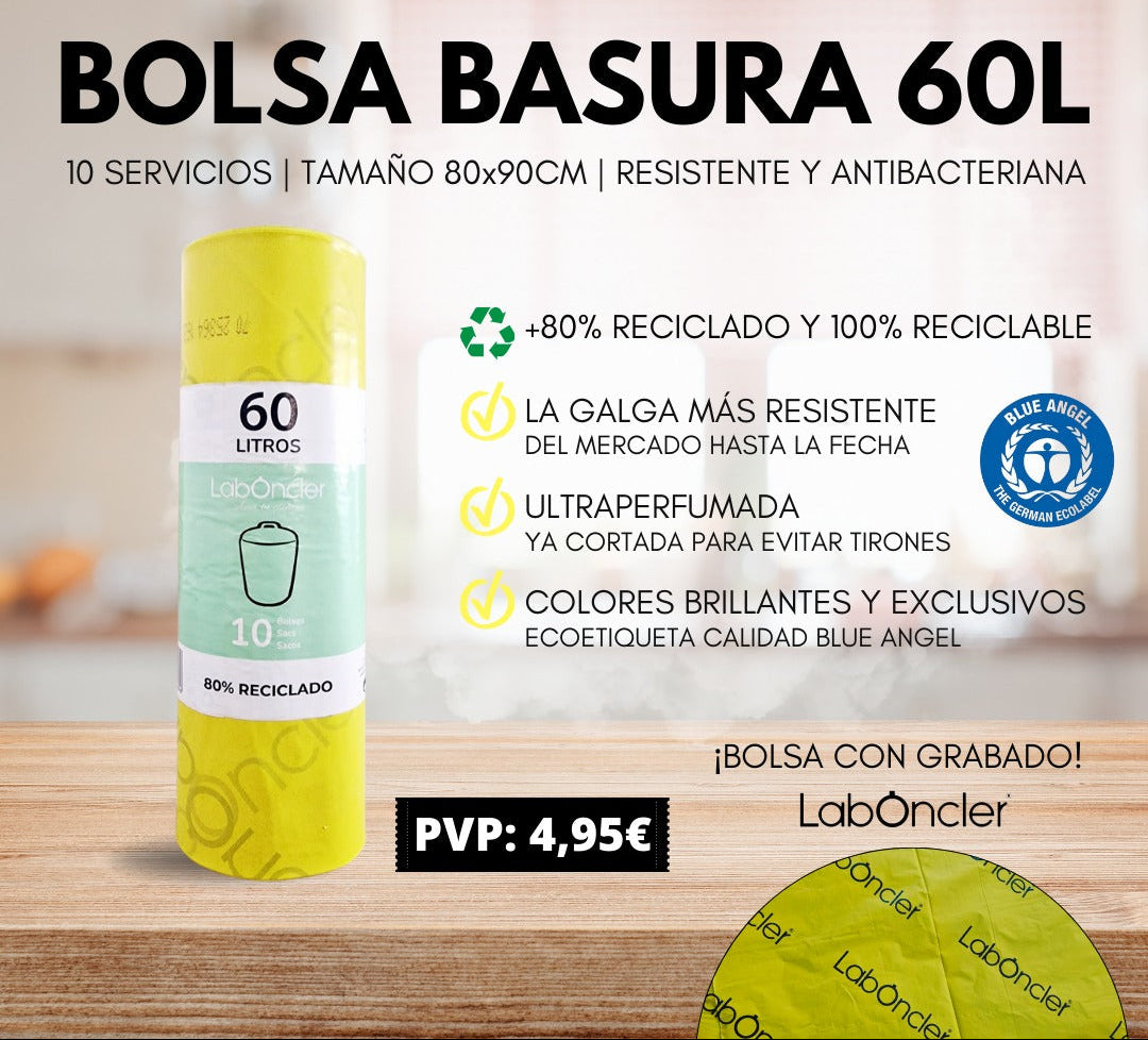 BOLSA DE BASURA | RESISTENTE Y ANTIBACTERIANA