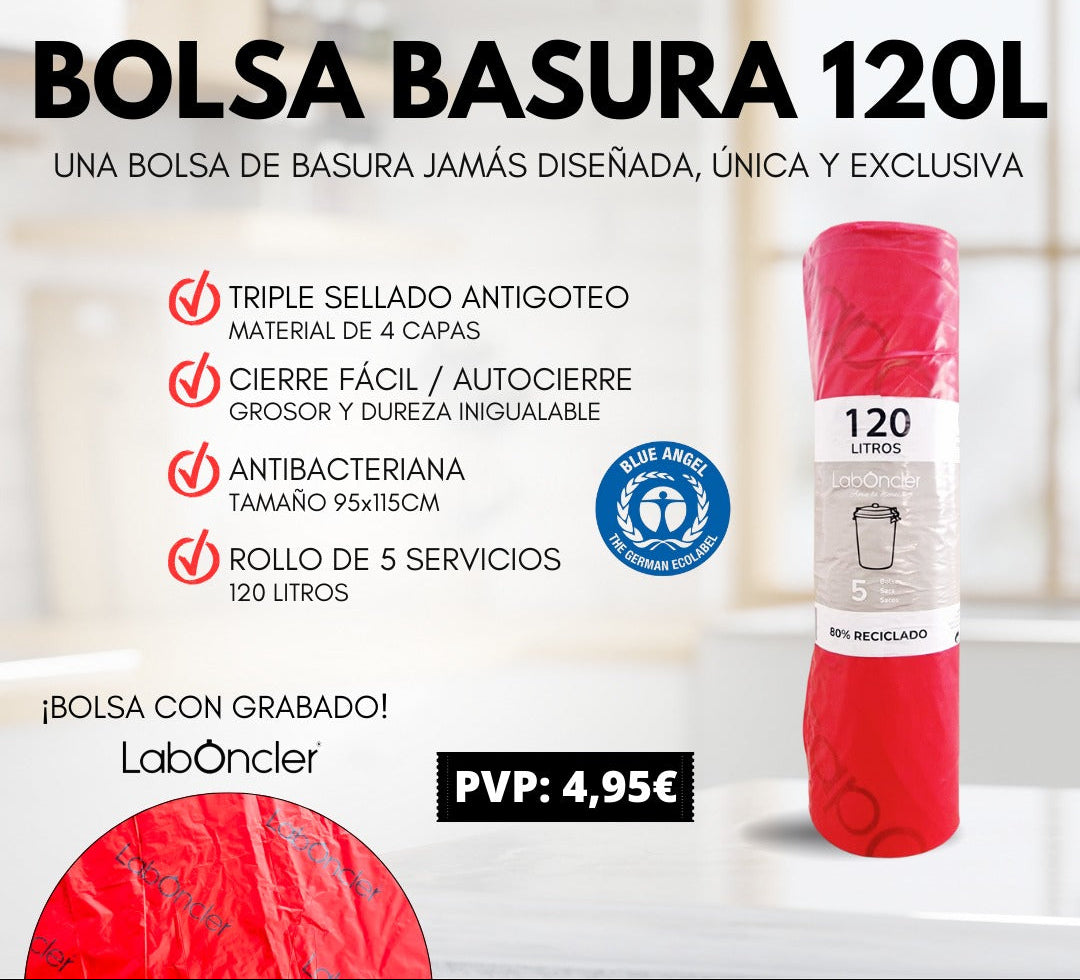 BOLSA DE BASURA | RESISTENTE Y ANTIBACTERIANA