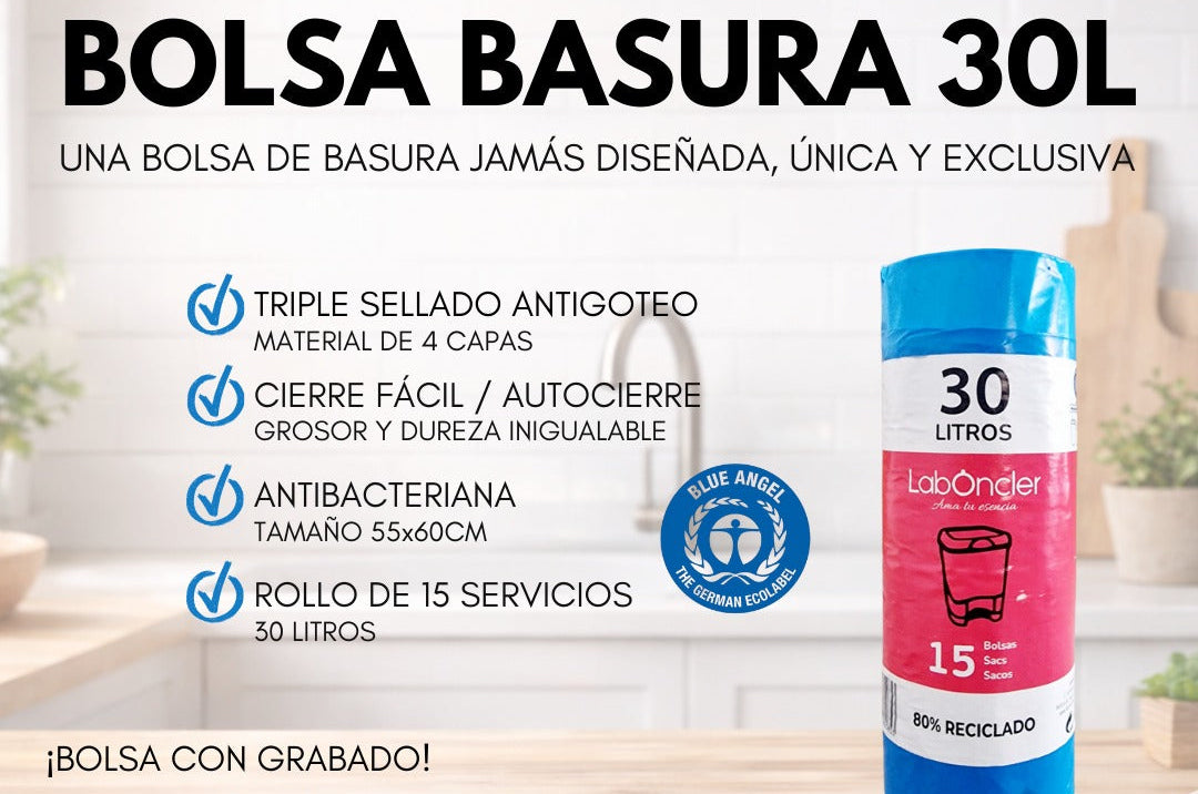 BOLSA DE BASURA | RESISTENTE Y ANTIBACTERIANA