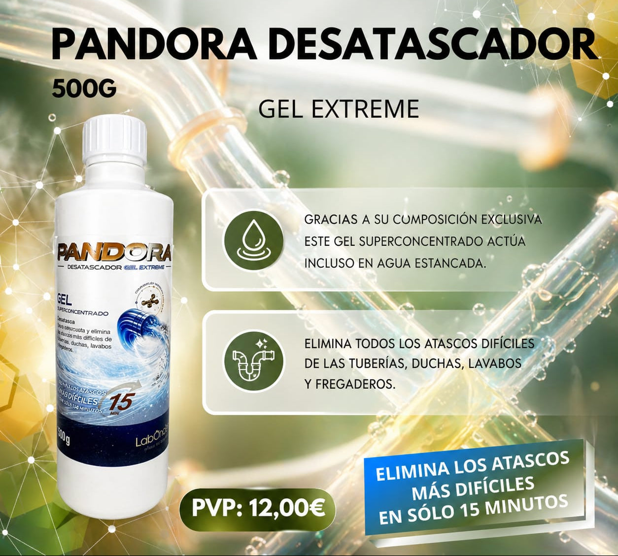 PANDORA DESATASCADOR GEL EXTREME