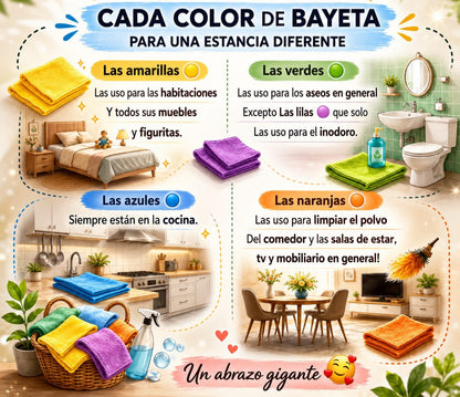 SET DOBLE BAYETAS (10 UNIDADES)