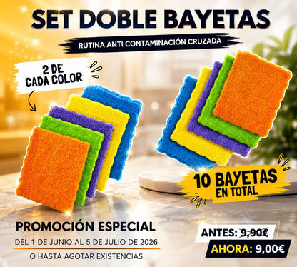 SET DOBLE BAYETAS (10 UNIDADES)