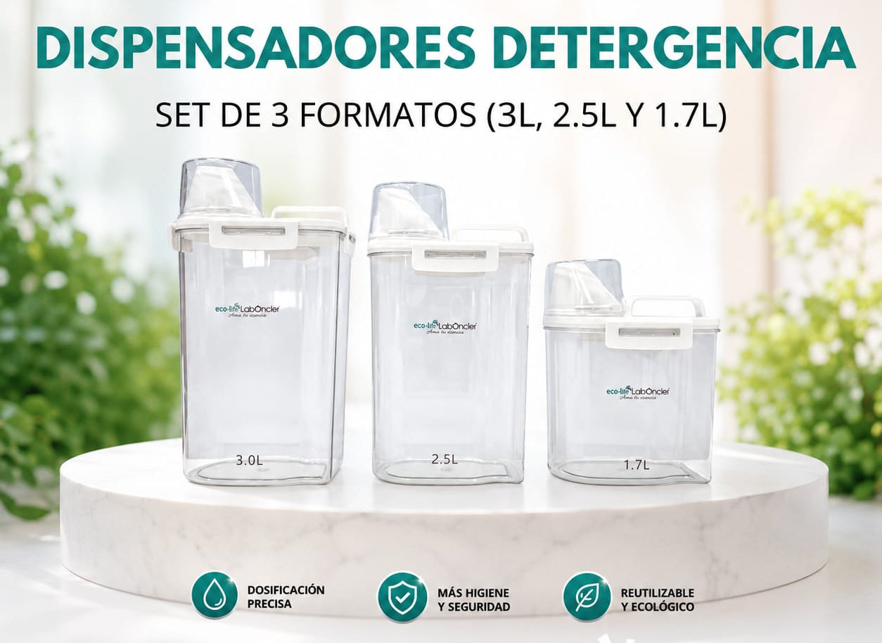 SET DISPENSADORES - PARA DETERGENCIA O PARA USO ALIMENTARIO
