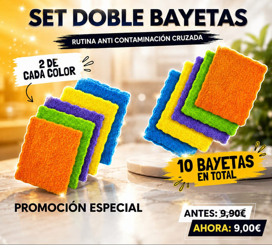 SET DOBLE BAYETAS (10 UNIDADES)