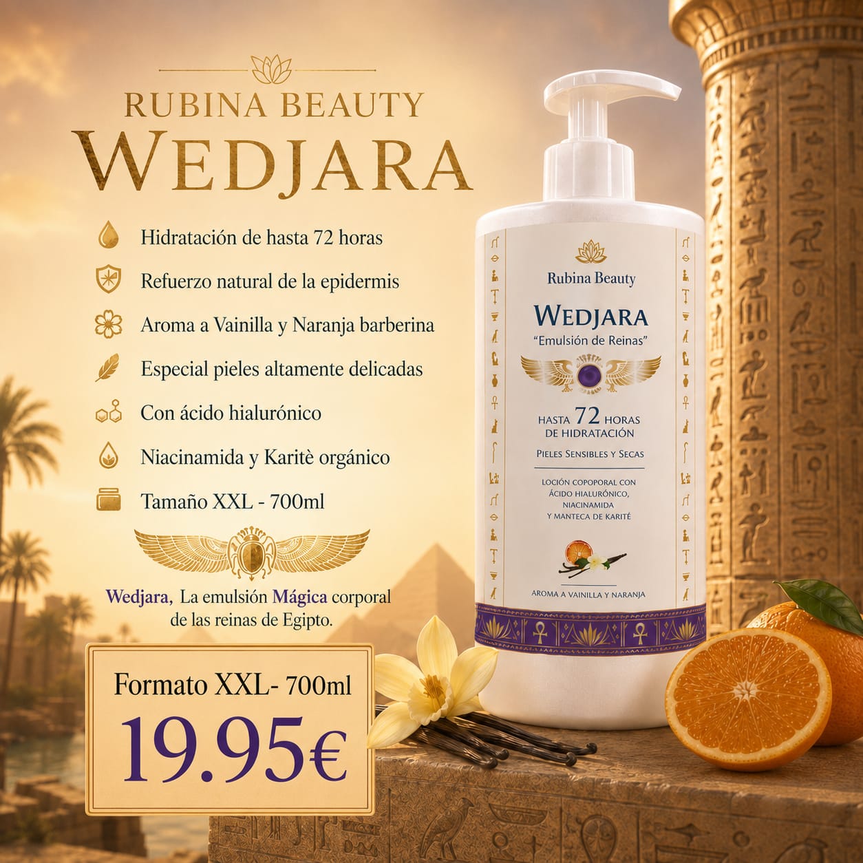 WEDJARA LOCIÓN CORPORAL - RUBINA BEAUTY