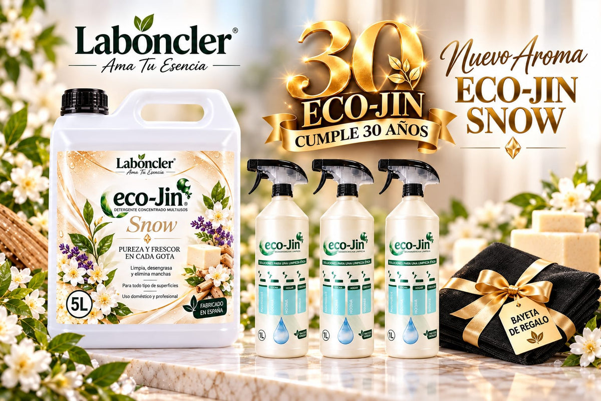 ECO-JIN SNOW GARRAFA 5L + 3 DIFUSORES + BAYETA NEGRA DE REGALO
