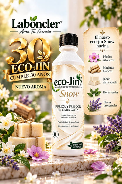 ECO-JIN SNOW 1L CON DIFUSOR + BAYETA NEGRA DE REGALO