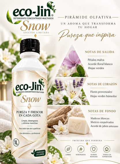 ECO-JIN SNOW 1L CON DIFUSOR + BAYETA NEGRA DE REGALO