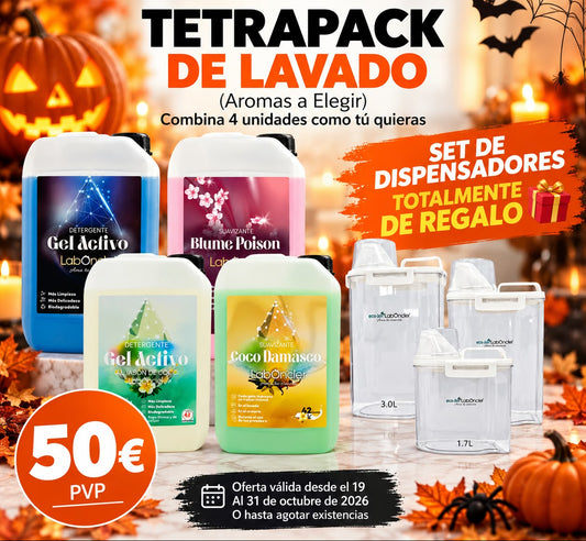 TETRAPACK DE LAVADO + SET DETERGENCIA DE REGALO