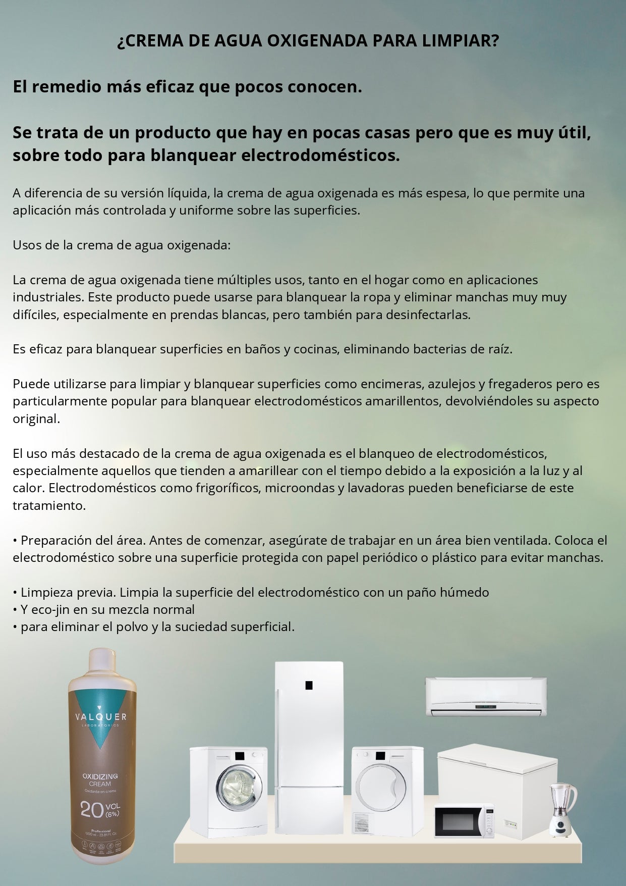 CREMA OXIDANTE 20 VOL. - 6% - 1 LITRO