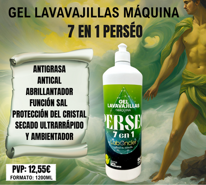 PERSEO LAVAVAJILLAS MÁQUINA EN GEL - 7 EN 1 - 1,2Kg